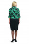 Платье "Олси" 1805013/2 ОЛСИ (Черный/зеленый)