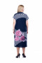 Платье "Олси" 1605047 ОЛСИ (Синий темный/цветы)