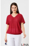 Блуза "Лина" 41132 (Красный)