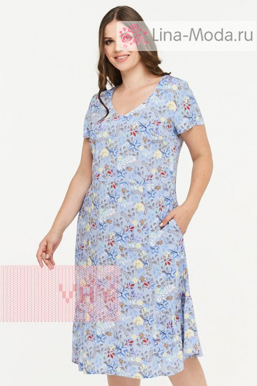 Платье женское 181-3433 Фемина (Энотера голубой)